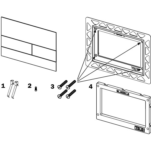 TECEsquare Fjærer  2 stk.