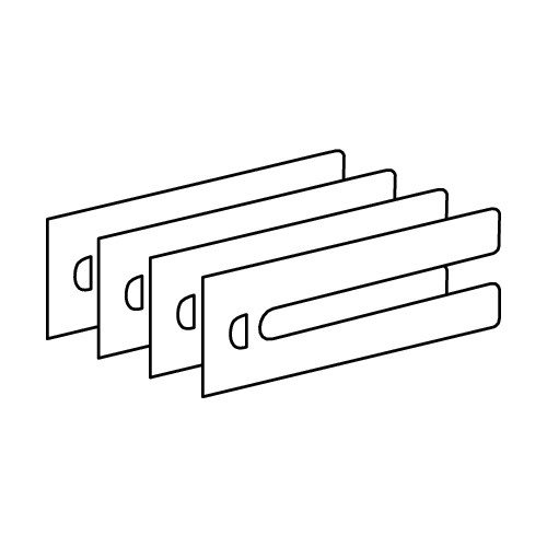 TECEfloor brakett for ramme til skap. sett 4 stk.