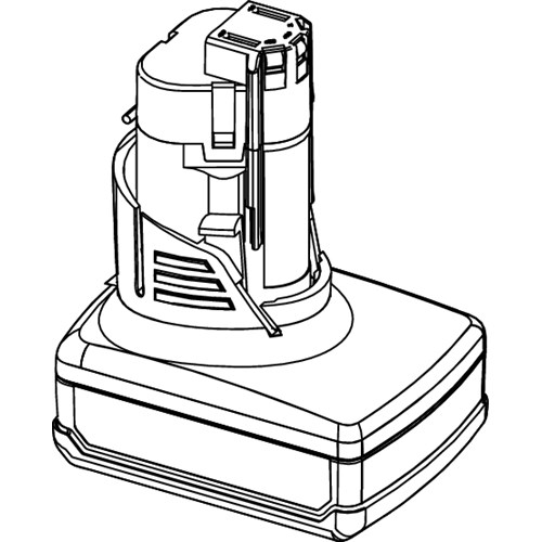 TECEflex batteri 3 Ah 2014- rød maskin