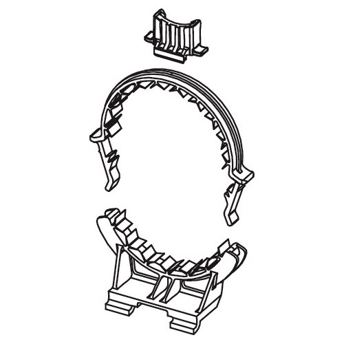 TECEprofil avløpsklammer komplett 2017->