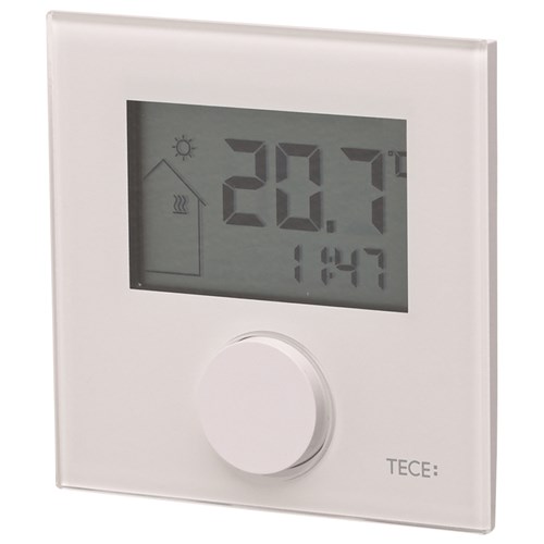 TECEfloor romtermostat LCD glassfront, standard 92 x 92 x 31 mm