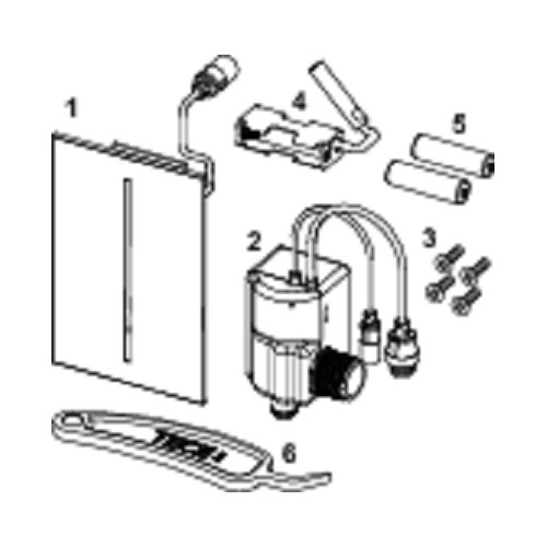 Ventilenhet TECEfilo 7.2V batteri reservedel