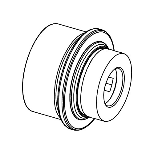 TECEfloor ansatsnippel retur, 3/4