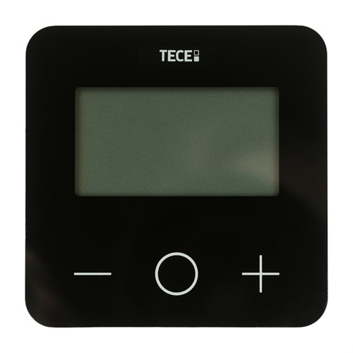 TECEfloor Connect Rumstermostat svart glas, trådlös