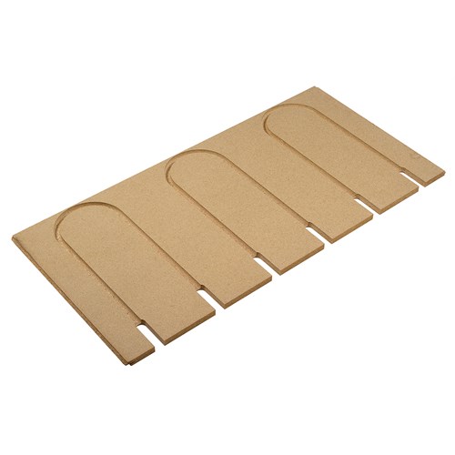 TECEfloor Vendeplate C-C 200 1220x595x22 mm med spor 22/16