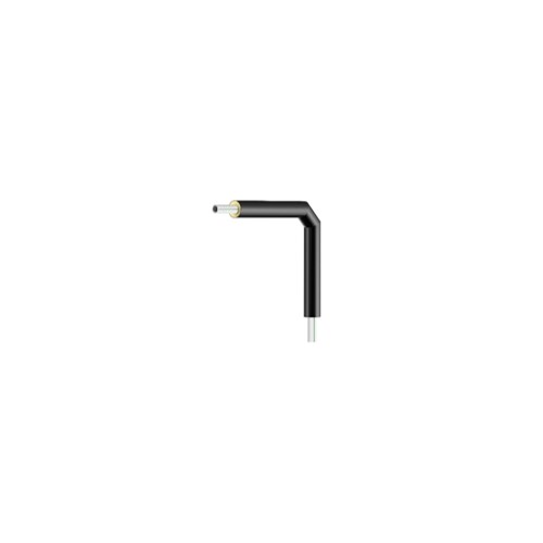 ISO Fiber-Light albue kort 90° PP-R SDR 17,6 hvitt med grønn stripe,  ferdig isolert